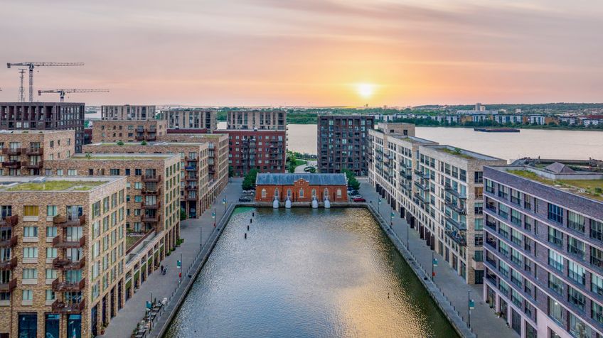 Royal Albert Wharf__sunrise_aerial drone.jpg